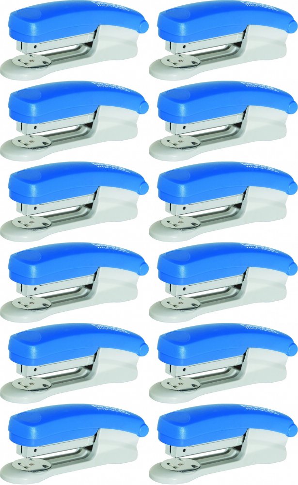 12x Zszywacz Office Products, do 25 kartek, niebieski