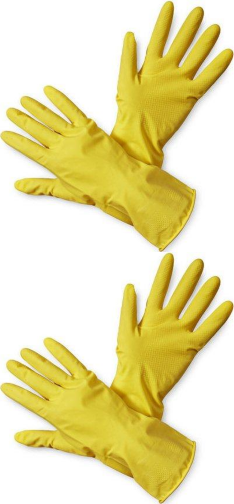 2x Rękawice lateksowe domowe Zosia Gosposia, rozmiar S, 1 para, żółty