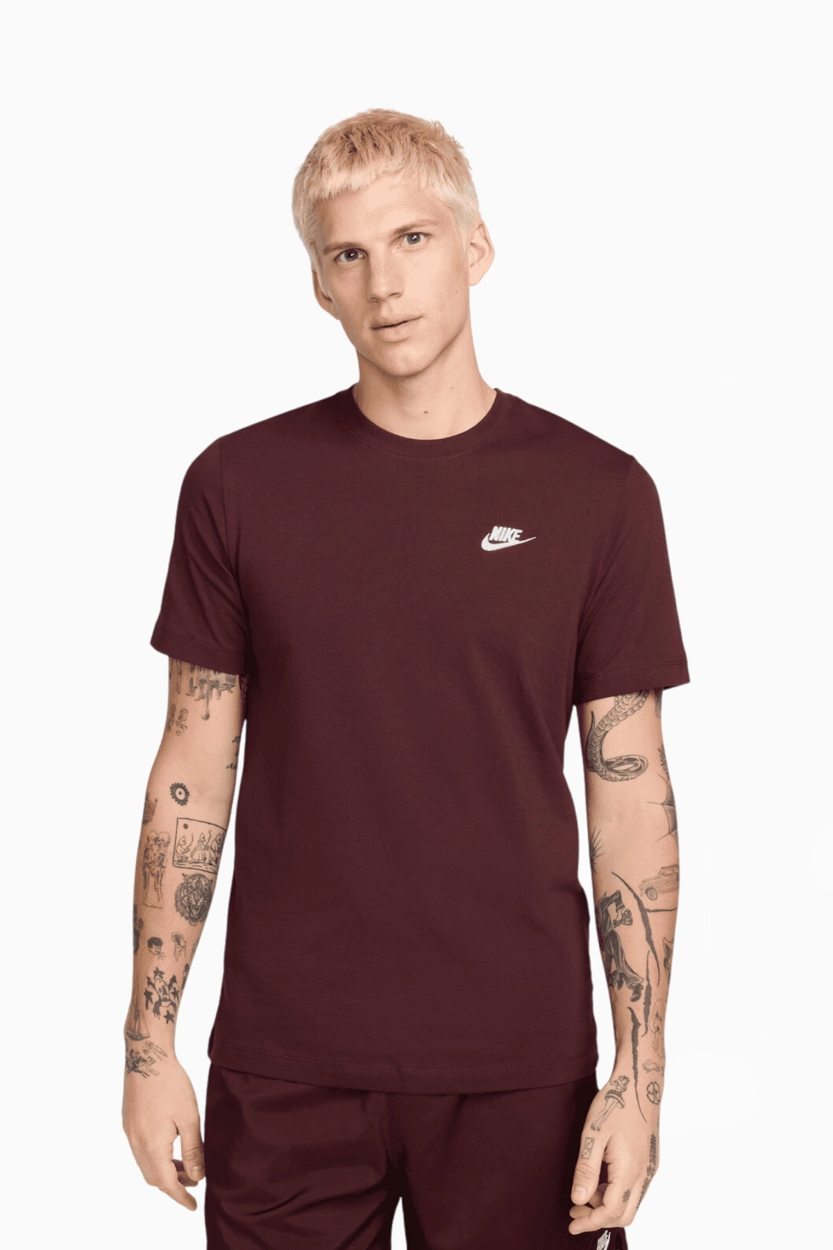 Koszulka Nike Sportswear Club - Bordowy