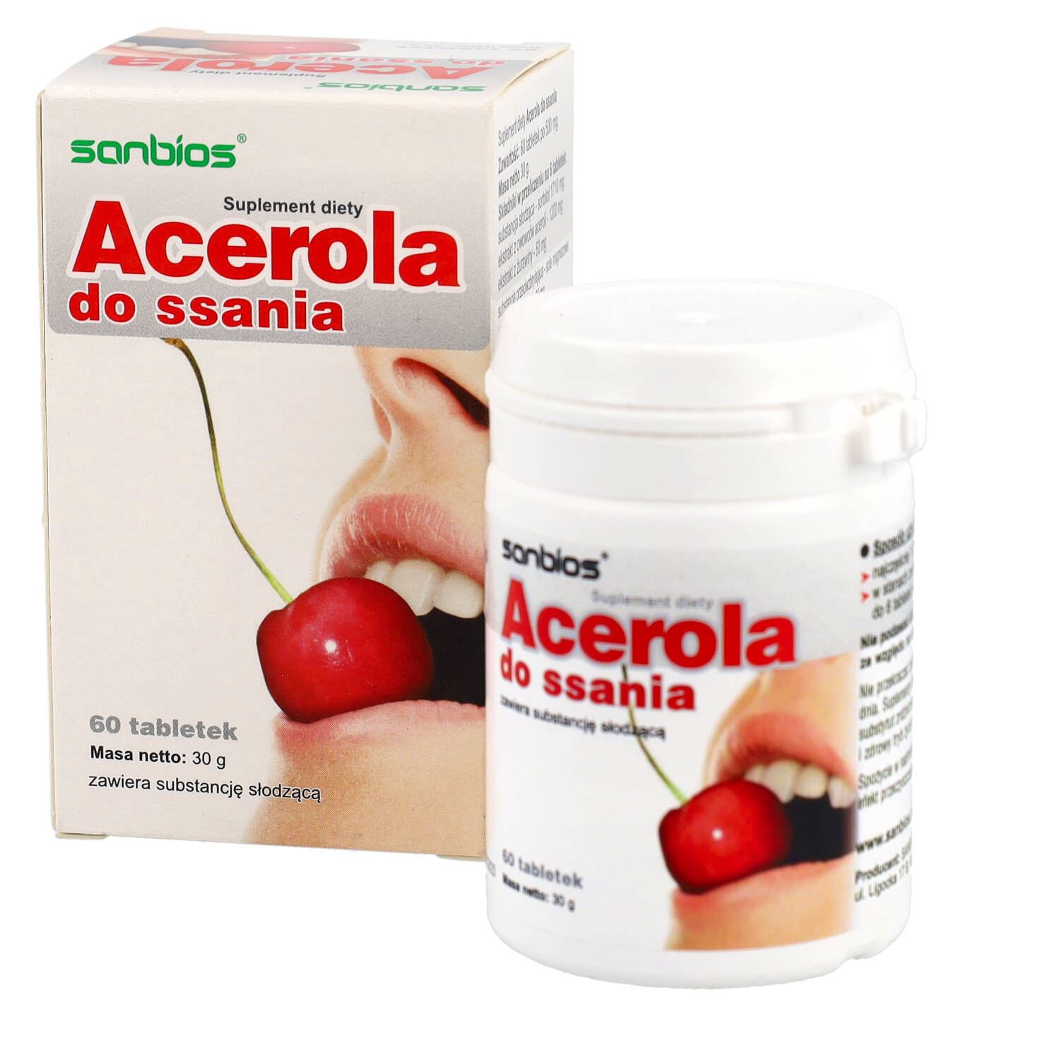 Sanbios acerola, 60 tabletek do ssania