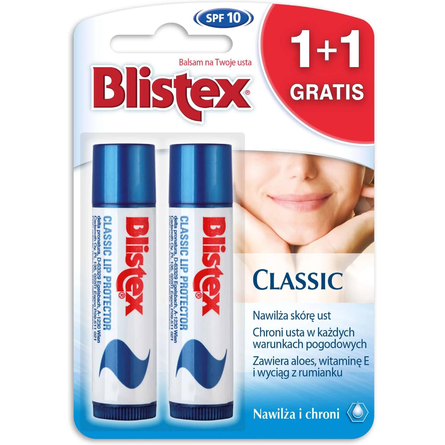 Blistex classic - balsam do ust, 2 sztuki
