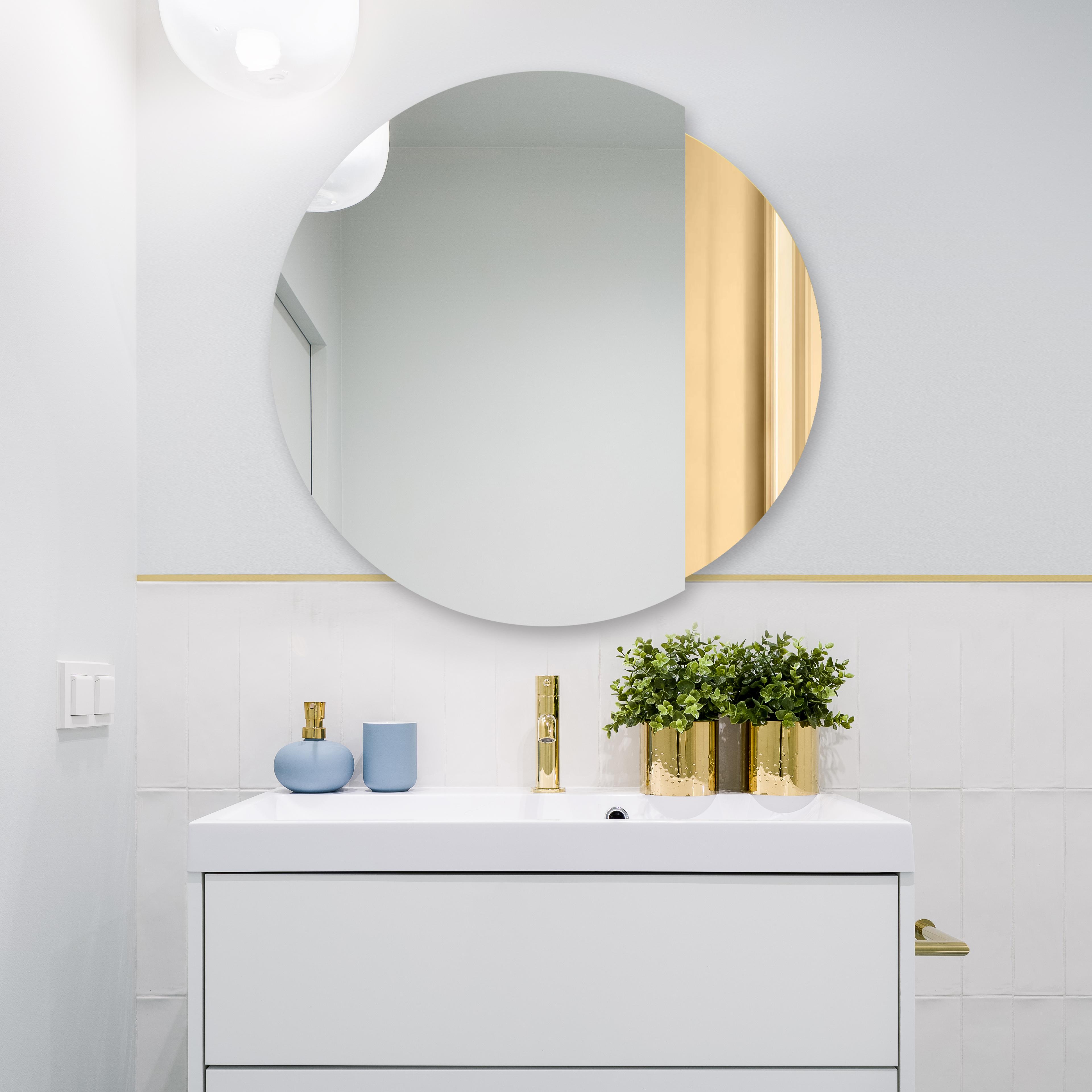 Guarda Prato Gold lustro 90x90 cm złoty/srebrny TOS-PRA-GOLD-90x90