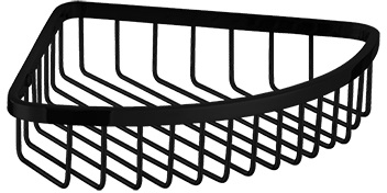 Omnires Uni trójkątny koszyczek prysznicowy czarny mat UN10330BL - Wysyłka w 24h