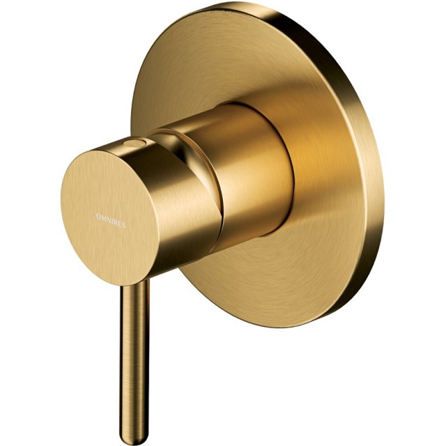 OMNIRES Bateria prysznicowa Y podtynkowa złota szczotkowana Y1245GLB