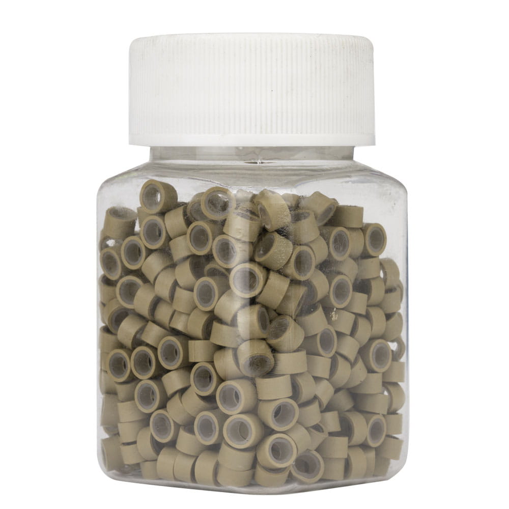 Mikroringi z silikonem do przedłużania włosów 5 mm kolor Nr 9 średni blond 500 szt