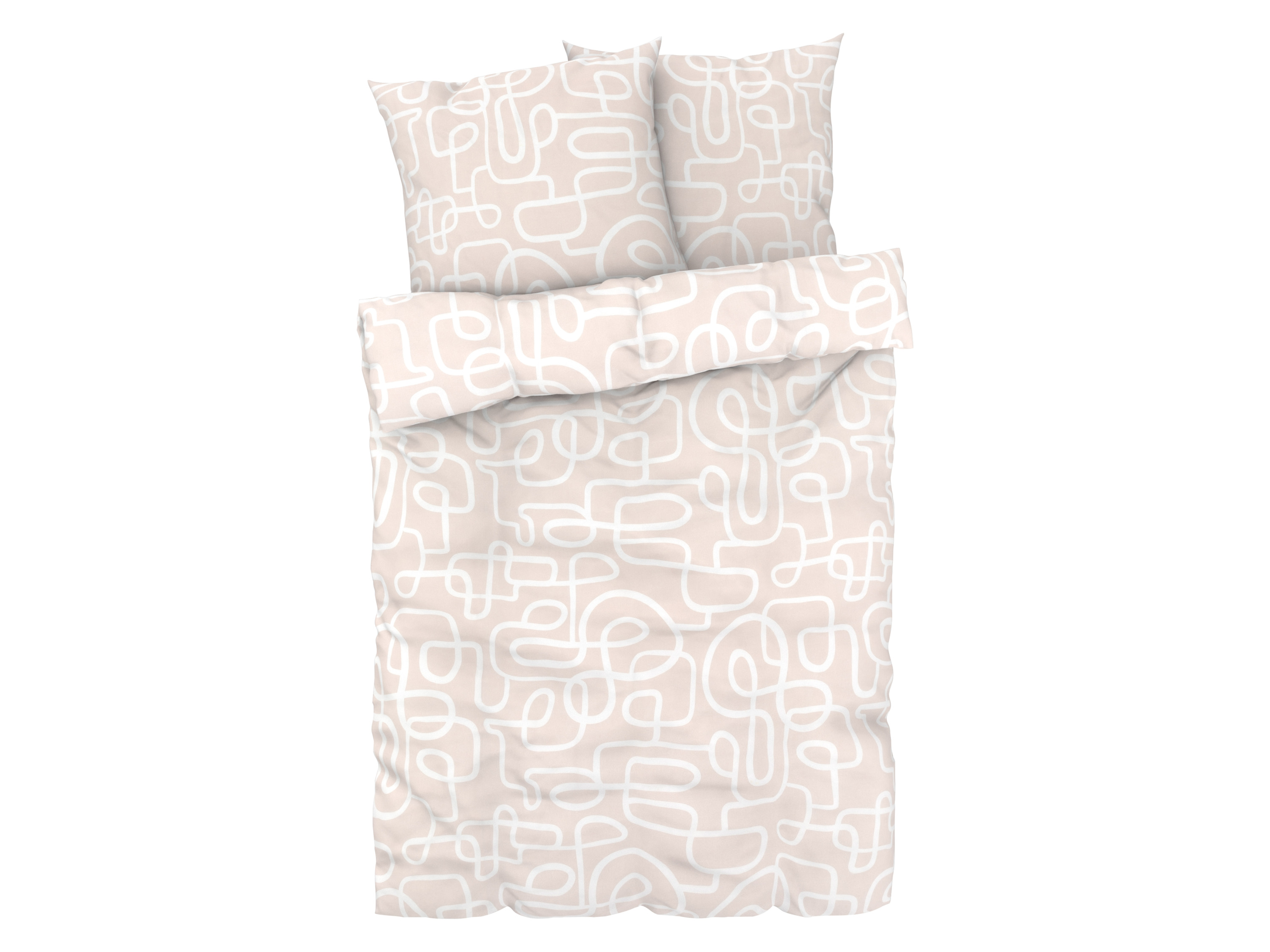 Livarno home Pościel z mikrowłókna satynowego, 220 x 200 cm Wzór biały