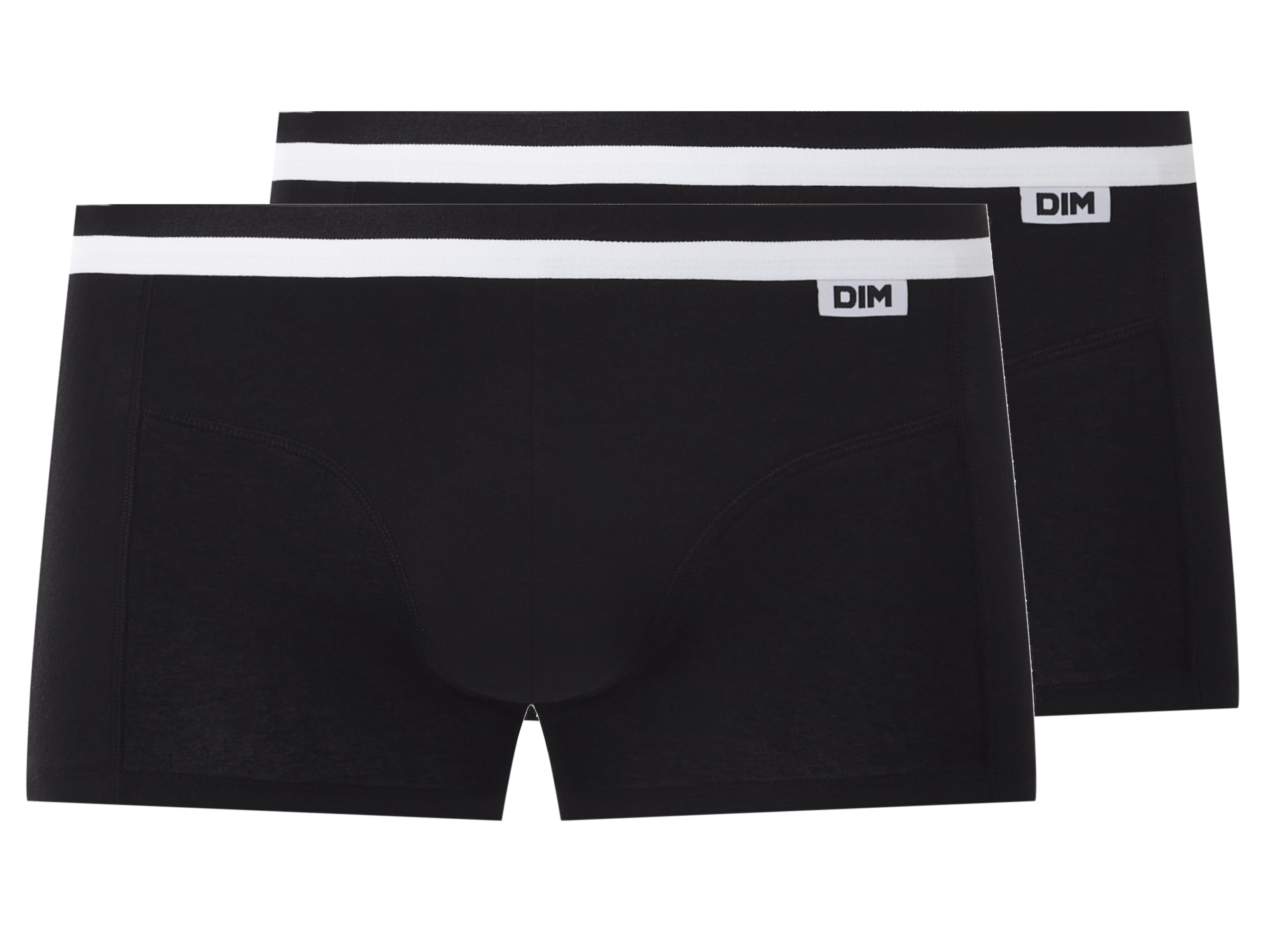 Dimian Bokserki męskie z bawełną, 2 pary Czarny, 5/M