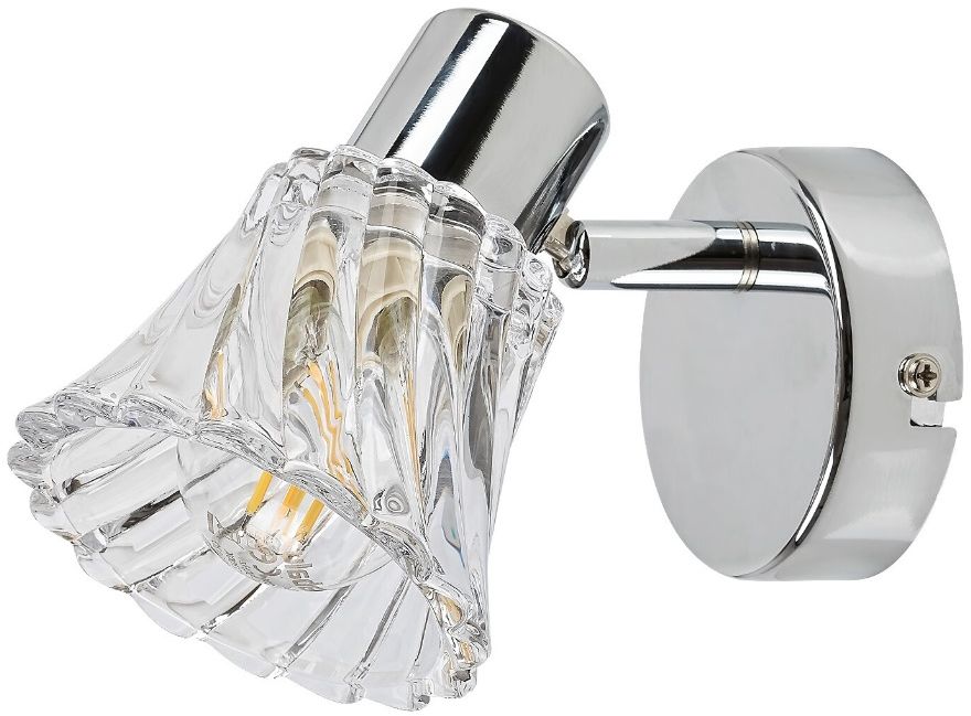 Darmowa Dostawa - Kinkiet 1x40 W chrom-przezroczysty Rabalux Hestia 5299