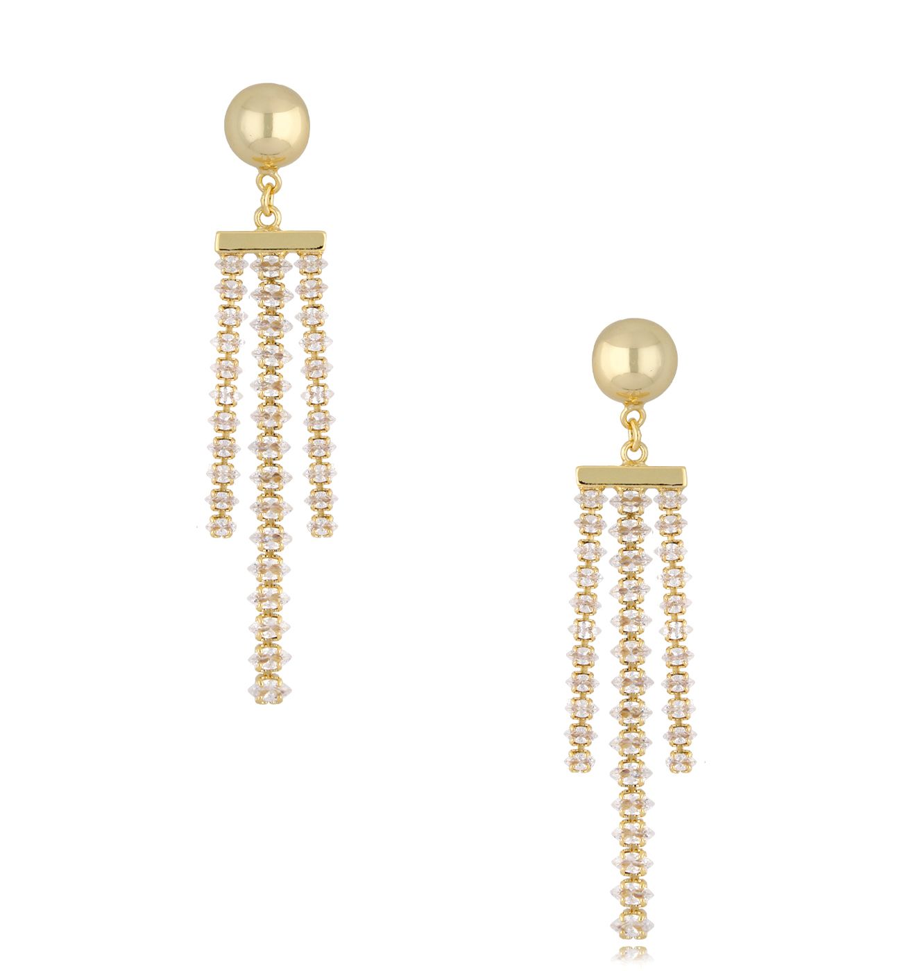 Kolczyki z transparentnymi kryształkami Kate KSS1198