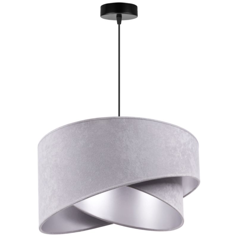 Lampa sufitowa wisząca Light Home LH Mediolan 1x E27 60W jasny szary 1szt.