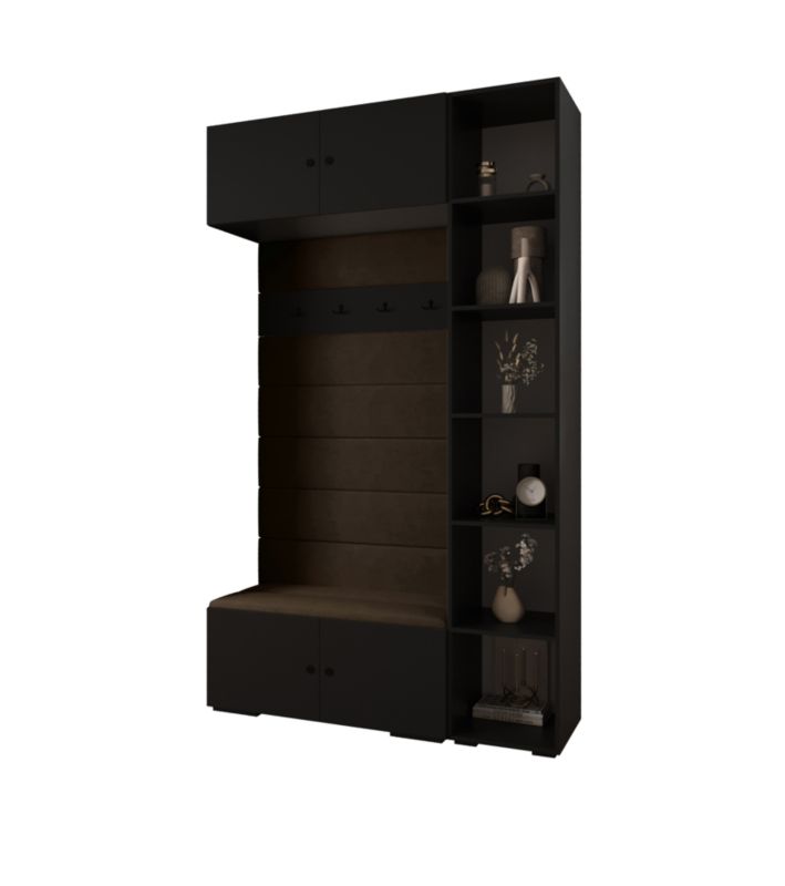 Garderoba do przedpokoju Abiks INOVA 2 Z20 czarny+czarny+manila04 1 szt.