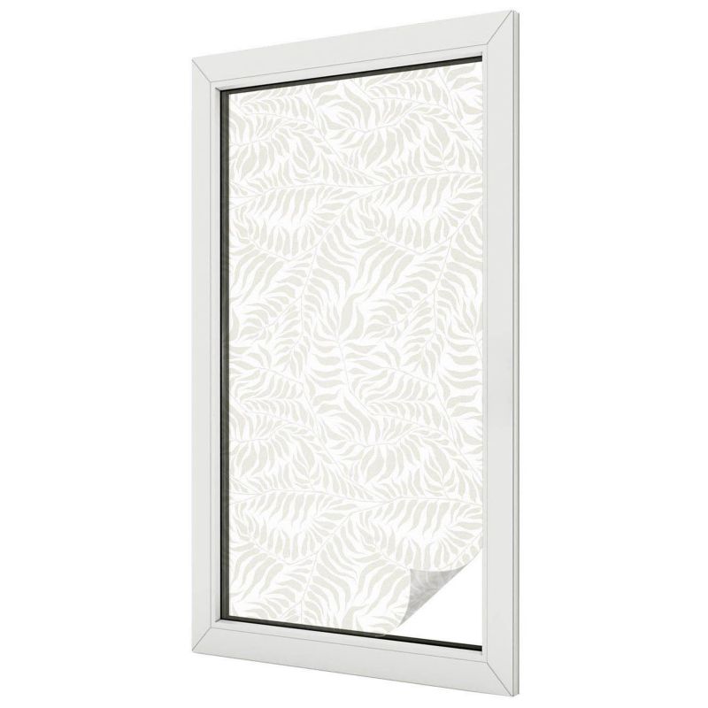 Folia Witrażowa Wallfluent 50x100 cm Naklejka na Szybę Liściasty motyw minimalistyczny harmonia 1 rol.