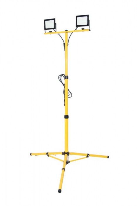 Oprawa liniowa do garażu warsztatu Ecolight Statyw żółta LED 100W 4000K 9000lm hermetyczna IP65 wym: 162 x 89 x 89 cm - 1 szt.