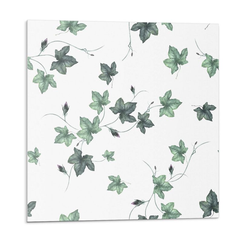 Kafelki samoprzylepne Wallfluent 30x30 cm Motyw liści na jasnym tle 9 szt.