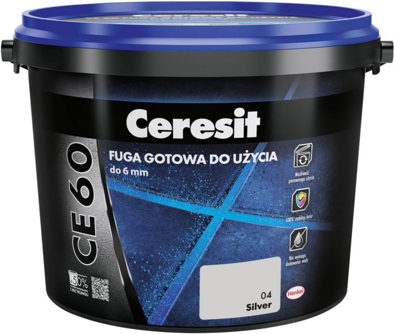 Fuga gotowa Ceresit CE60 srebrny 2 kg