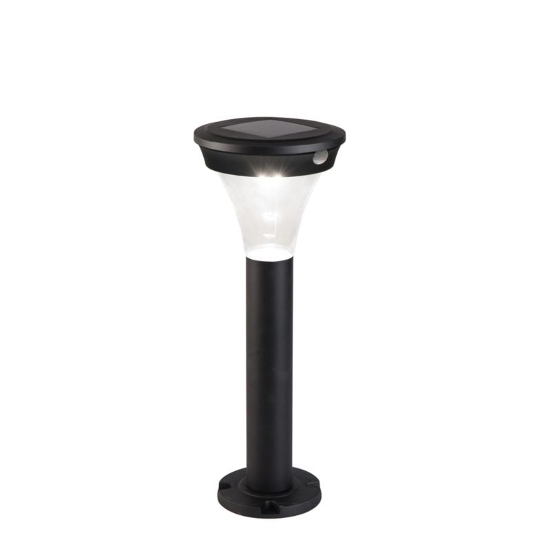 Słupek ogrodowy solarny Markook 180 lm z czujnikiem ruchu czarny