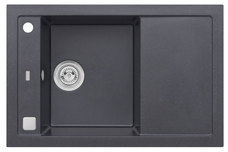 Zlewozmywak granitowy Alveus FORMIC 30 kol. 91 czarny (76x50) 1-komorowy 1szt