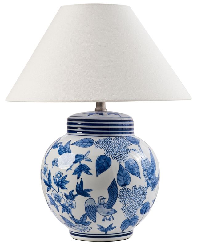 Lampa stołowa Arunca Porcelana Biały/ niebieski 1 szt.