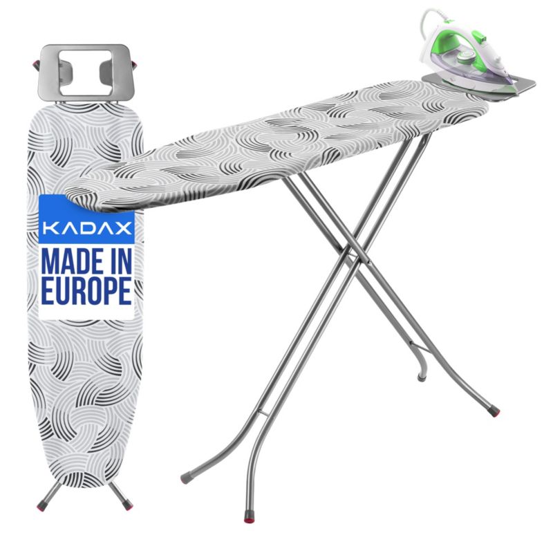Deska Do Prasowania KADAX Z Uchwytem Żelazko Składana Standardowa 114x34cm 1szt.