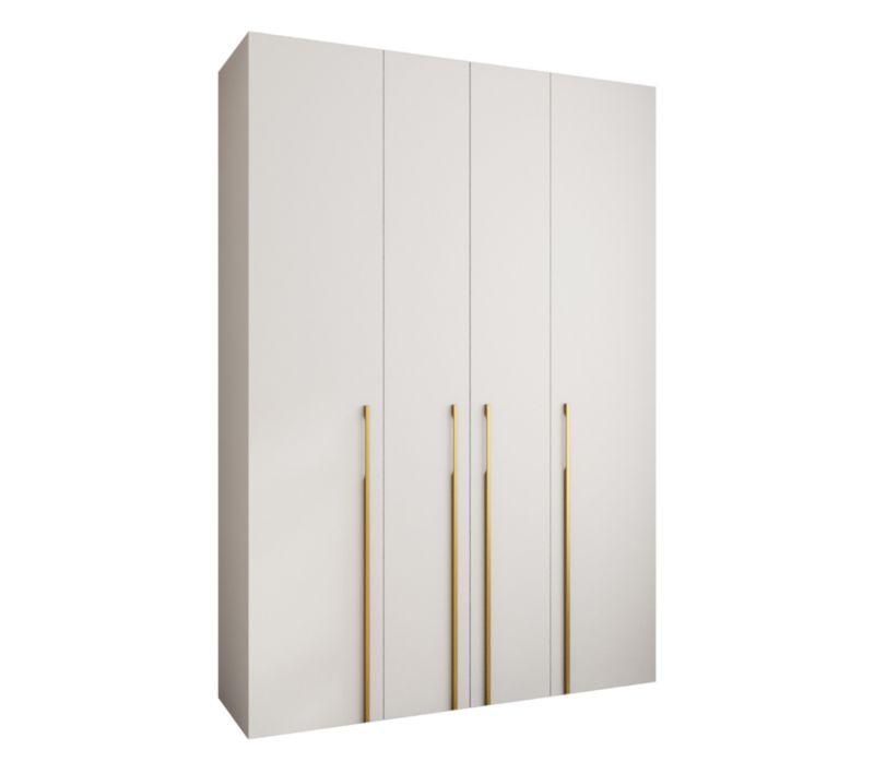 Szafa uchylna Garderoba COMO 3 170 (biały/złoty)