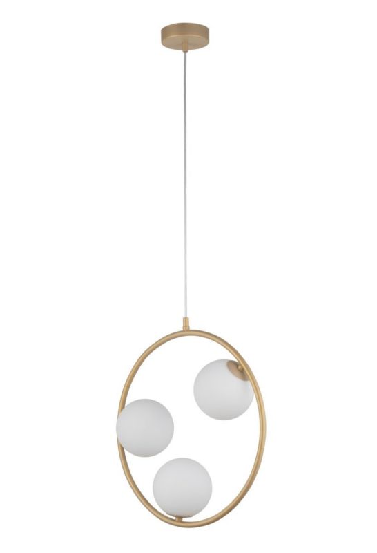 Lampa wisząca Sigma Lighting Aqua 0096 złoto-biała dekoracyjna 3xG9 x 1 szt.