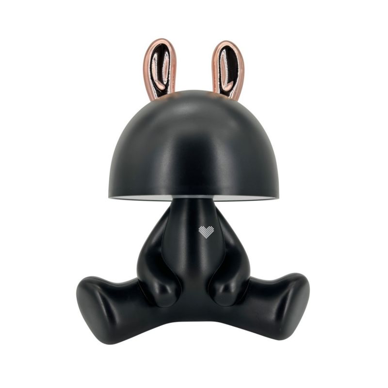 Lampka stołowa Polux Fancy czarno-złota LED 2.5W 4000K 59lm akumulator IP20 wym: 27.5 x 22 x 17 cm tworzywo sztuczne - 1 szt.