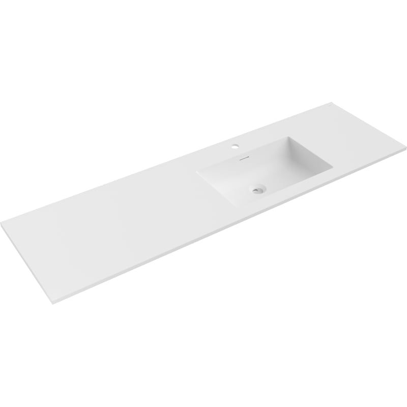 Umywalka wpuszczana Mexen Otis biała mat 161x46,5 cm 1 szt.
