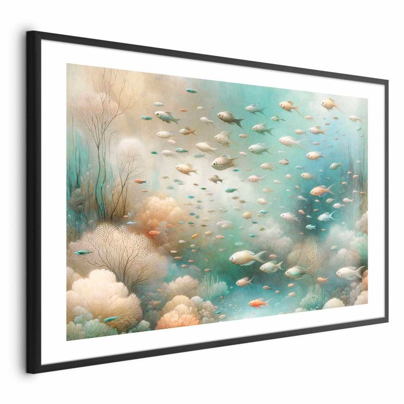 Plakat Artgeist Oceaniczne piękno 90x60 cm z ramą czarną 1 szt