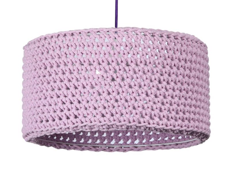 Lampa Bps Koncept wisząca COTTON 40 fioletowa 1 szt