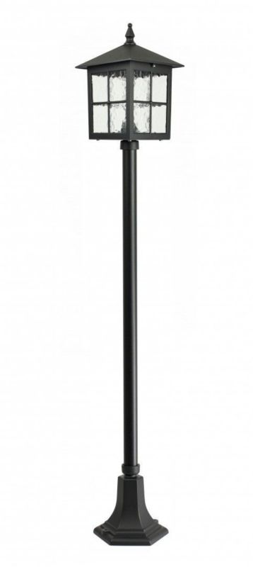 Latarnia ogrodowa SU-MA Wenecja czarna 1 x E27 x IP43 wym: 156 x 18,5 x 18,5 cm - 1 szt.