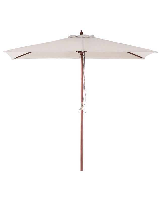 Parasol ogrodowy 144 x 195 cm beżowy Flamenco 1 szt.