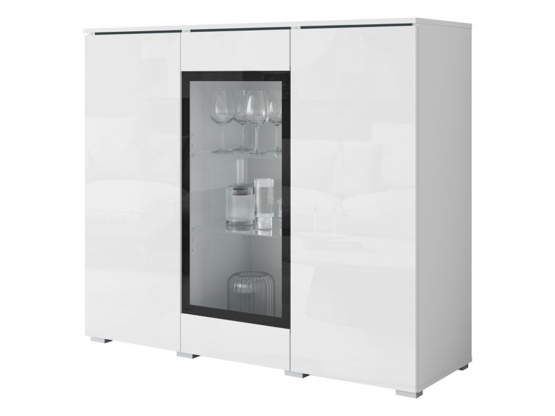 Komoda MIRJAN 24 Vera 120 biały/biały połysk 1 szt.