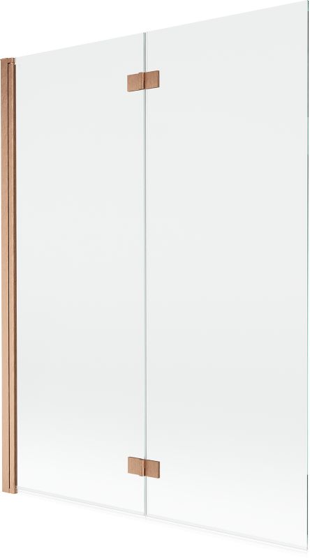 Parawan nawannowy 2-skrzydłowy Mexen Mist miedź szczotkowana 130 x 150 cm 1 szt