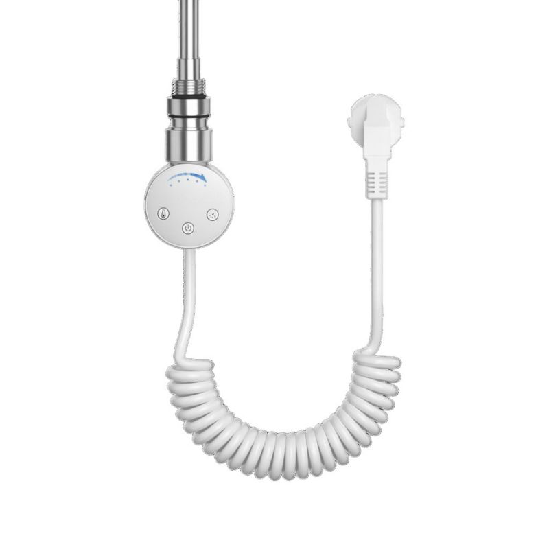 Grzałka elektryczna LUXRAD do grzejnika łazienkowego SLX 1000W biała z kablem 1 szt