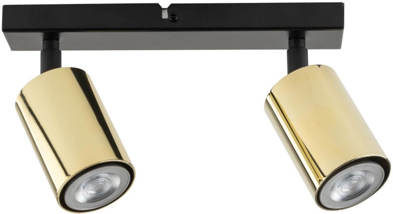 Spot Sigma 2 x GU10 czarny / złoty