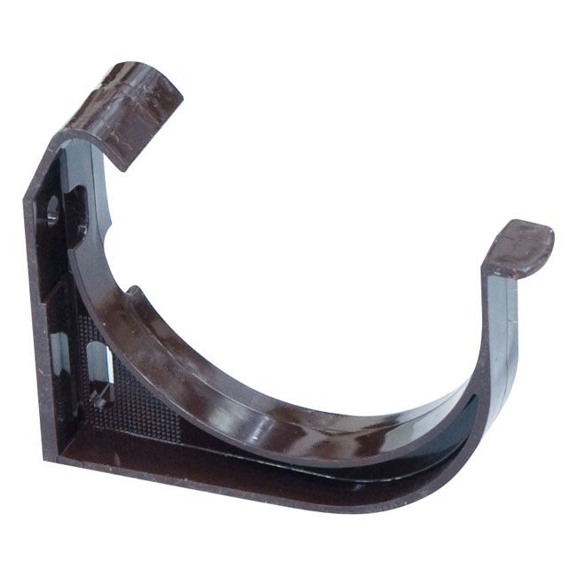 Hak rynnowy PCV Marley średnica 7,5 cm brązowy