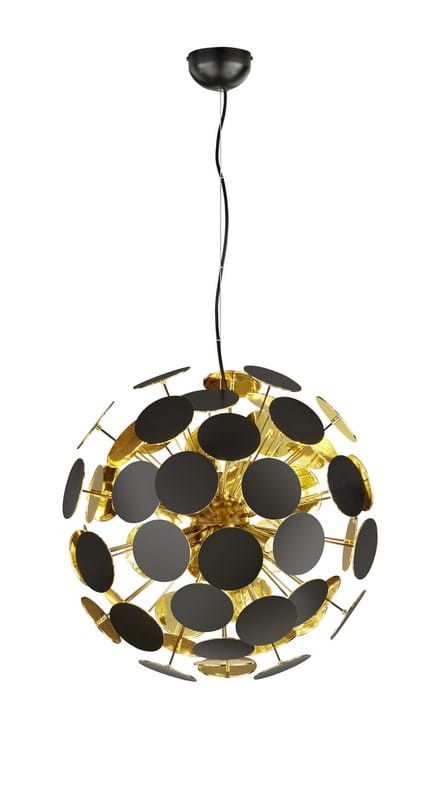 Żyrandol Trio Discalgo czarno-złoty wym: 150 x 54 x 54 cm 6xE14 x 1 szt.