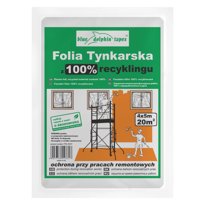 Folia tynkarska Eco, Blue Dolphin, 4m x 5m