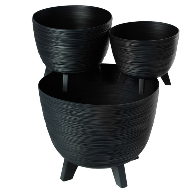 Donica Na Cmentarz EDANTI 23,6/29/39,5 cm Na Nóżkach Wszystkich Świętych Misa 3 szt.