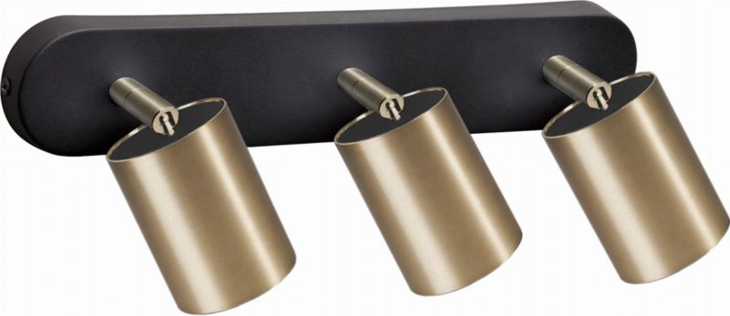Reflektor spot Nowodvorski Lighting Eye mosiądz-czarny 3 x GU10 x 10W IP20 wym: 33 x 7 cm - 1 szt.