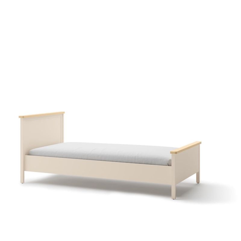 Łóżko Bettso Story 90 z materacem idealne do nowoczesnych wnętrz beż piaskowy 1szt.