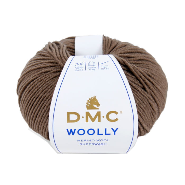 Włóczka DMC Woolly 100% wełna merino kol. 113 brąz
