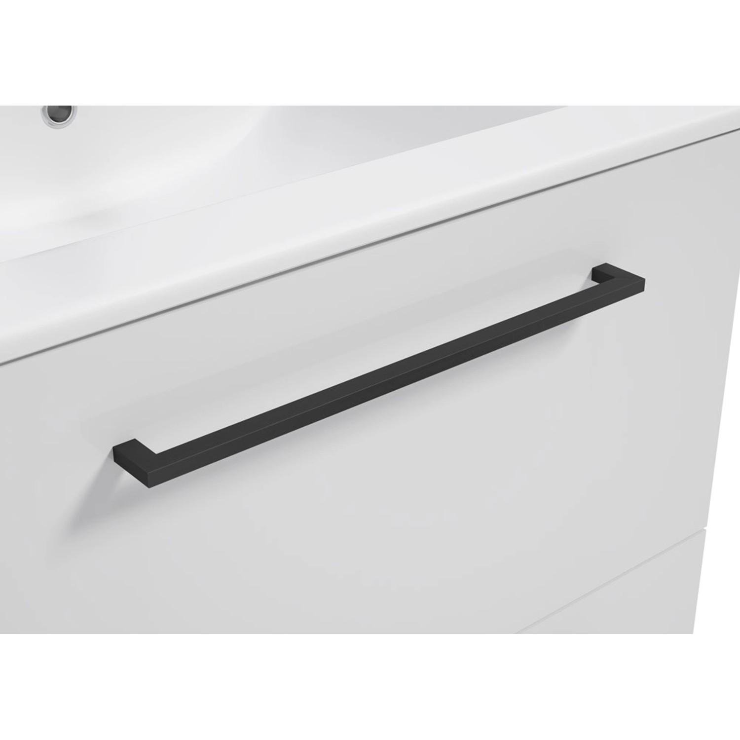 Defra Uchwyt metalowy Metro czarny mat 33 cm