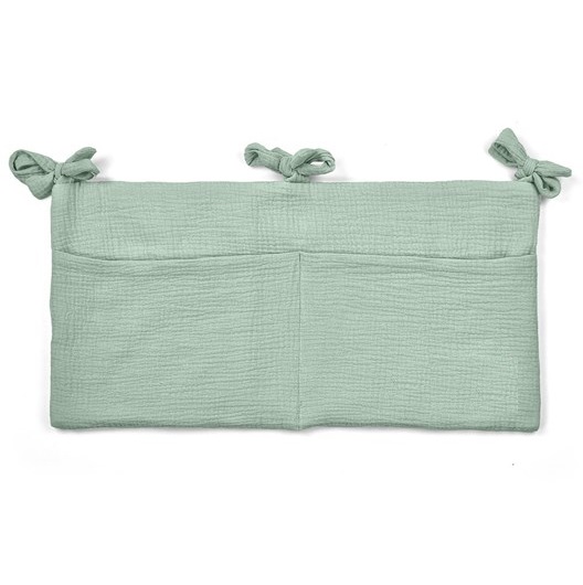 Organizer do łóżeczka muślinowy oliwkowy AM