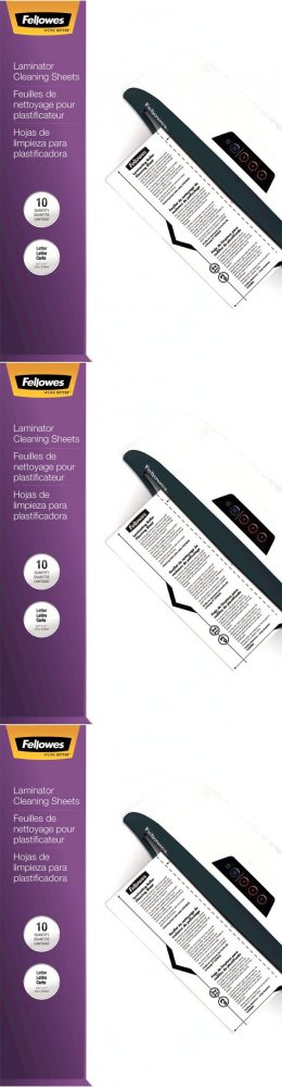 3x Arkusz czyszczący do laminatora Fellowes, carrier, A4, 10 sztuk