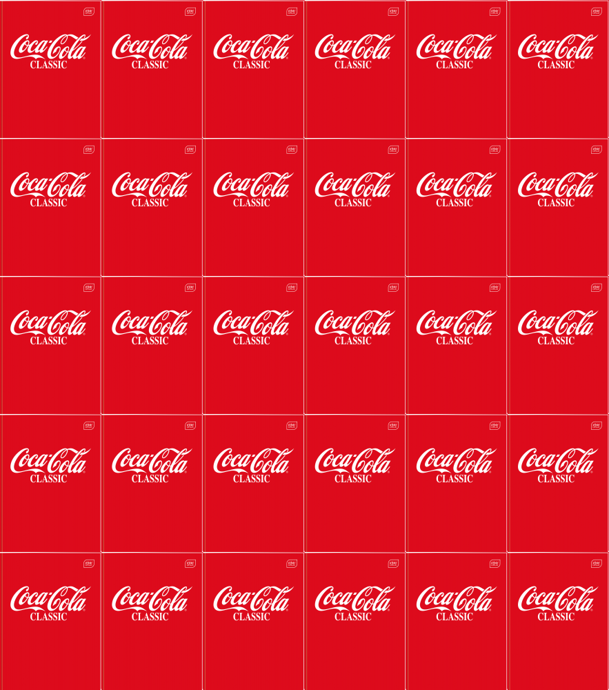 30x Zeszyt do słówek Interdruk Coca Cola, A6, 32 kartki, Hybrid, mix wzorów