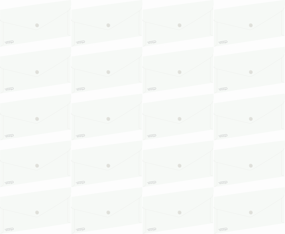 20x Teczka kopertowa Grand, DL (254x130mm), na zatrzask, biały