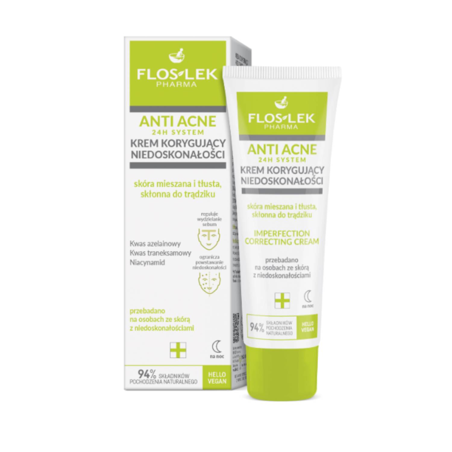 Floslek - anti-acne, krem korygujący niedoskonałości, 50 ml