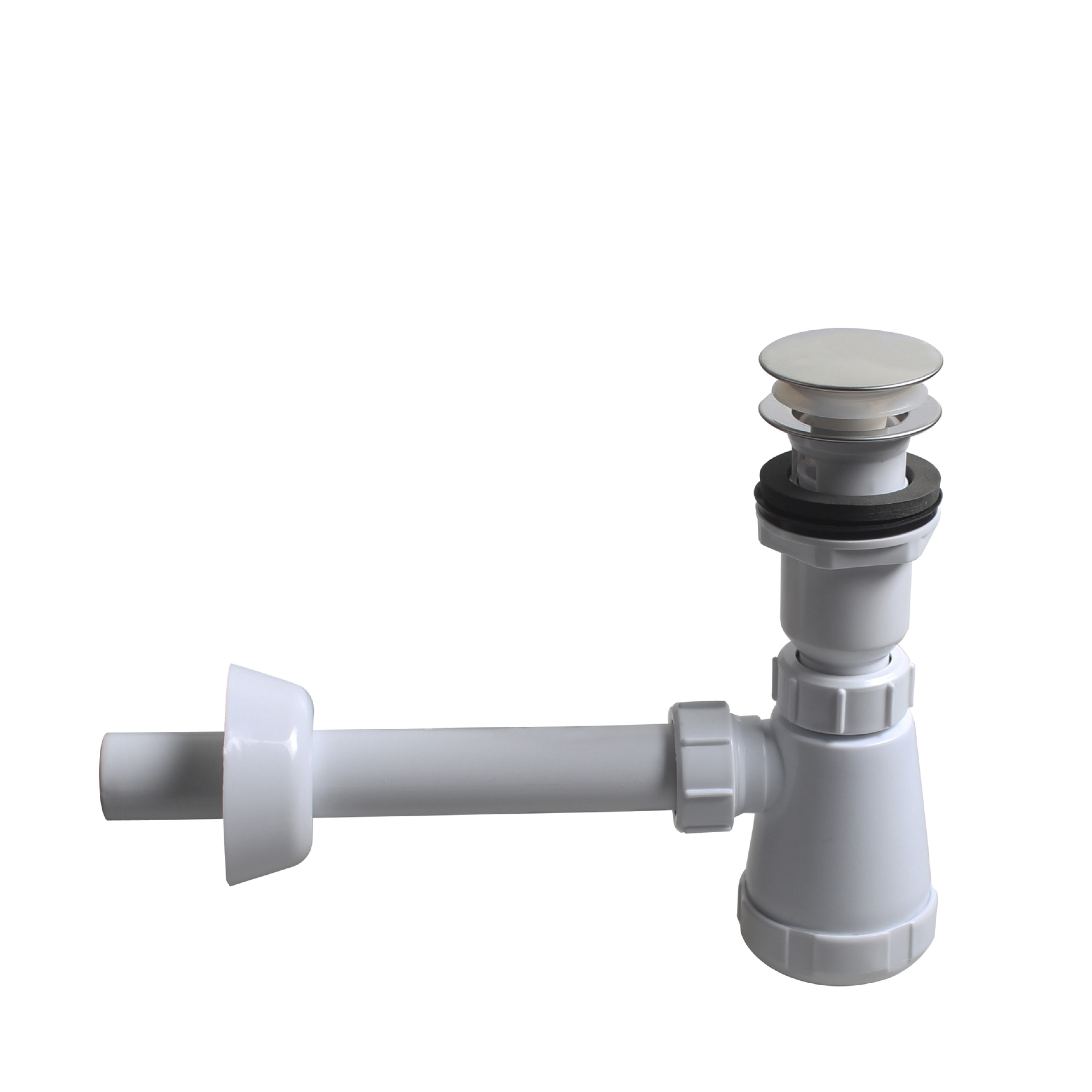 Uptrend Up-Uni syfon do umywalki z korkiem i przelewem biały CLSB003