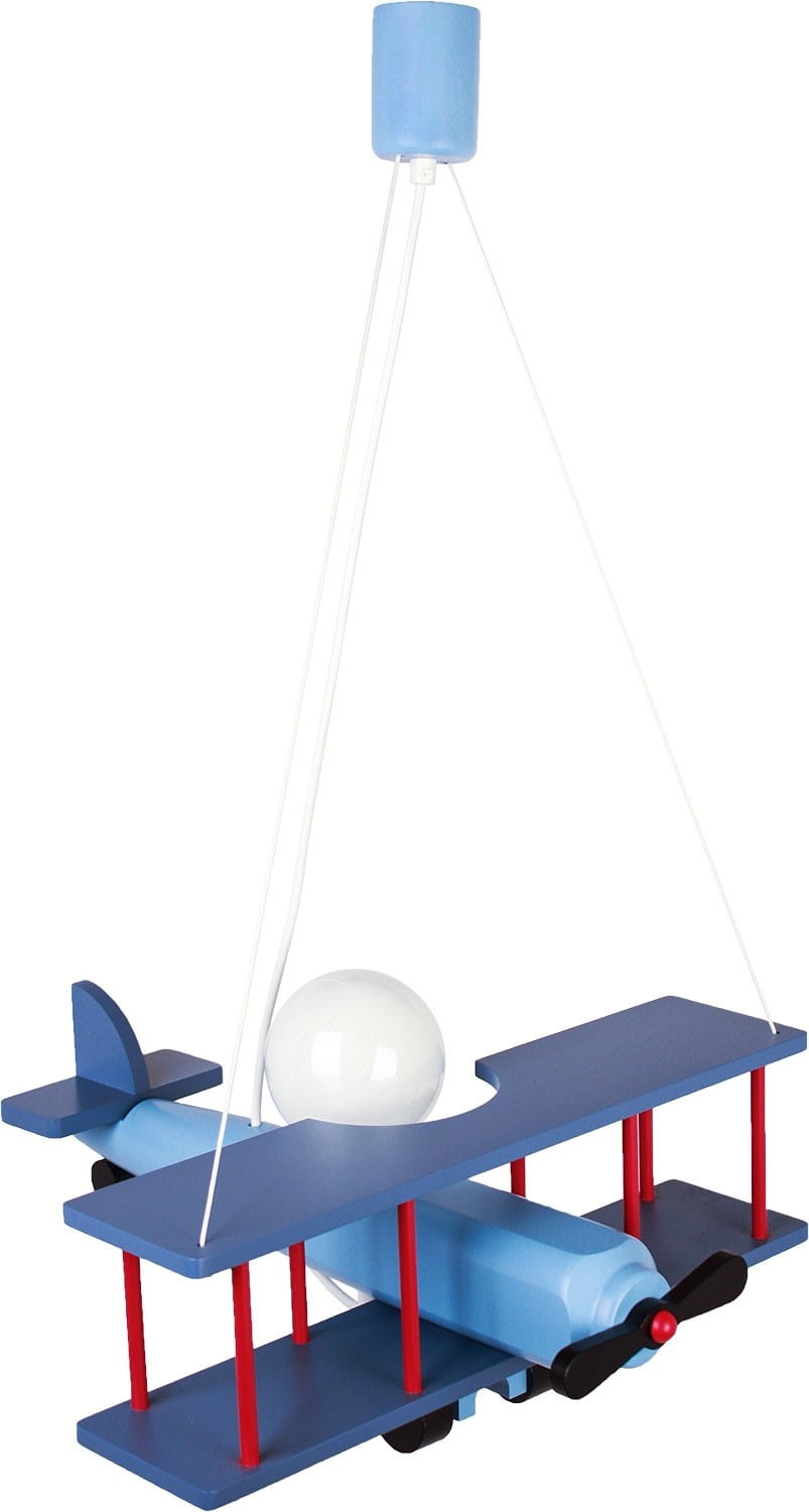 Hellux Lampa duża dziecięca sufitowa samolot